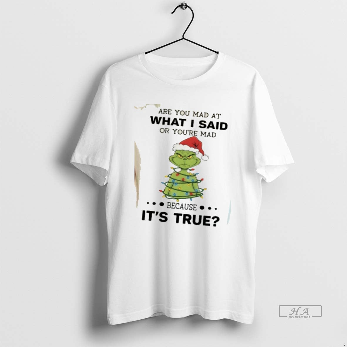 Official Grinch Christmas Are You Mad At What I Said Or Youre Mad Because Its