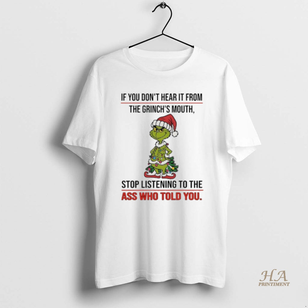 Official Grinch Christmas Tree If You Dont Hear It From The Grinchs Mouth Stop Listening
