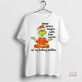 Official Grinch Santa Hat Inner Peace Begins With Four Words Not My Fucking Problem Christmas