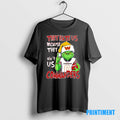 Official Grinch Santa They Hate Us Because They Aint Us Washington Commanders Christmas Tee Sweater