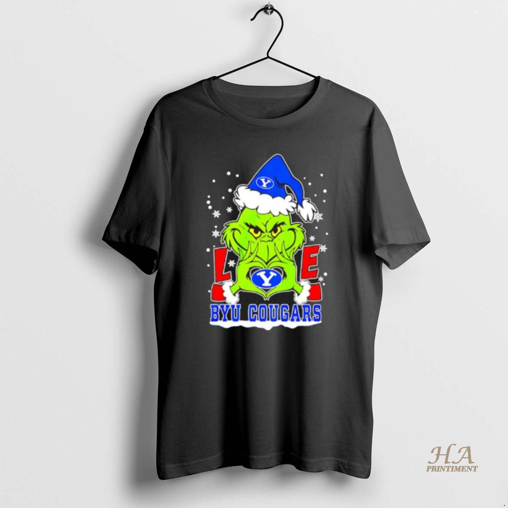 Official Grinch Love Byu Cougars Christmas 25