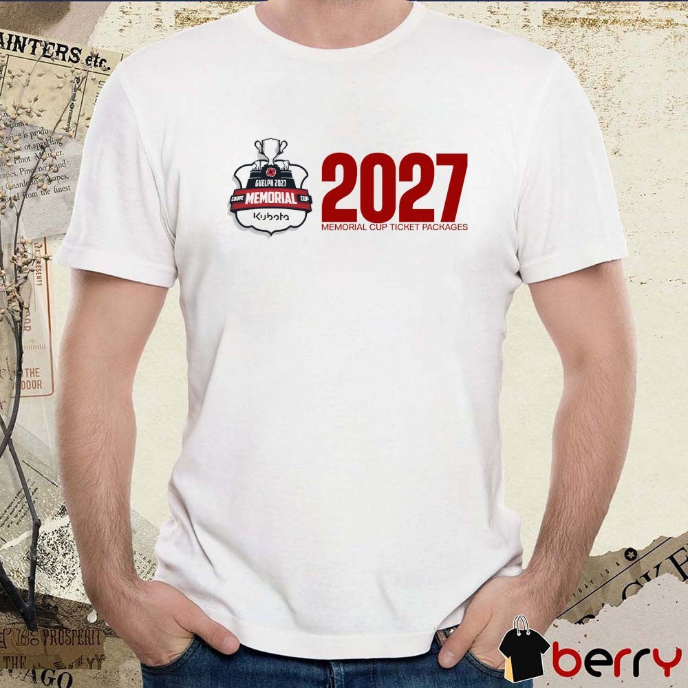 Guelph Storm of the Ontario Hockey League 2027 Memorial Cup t-shirt