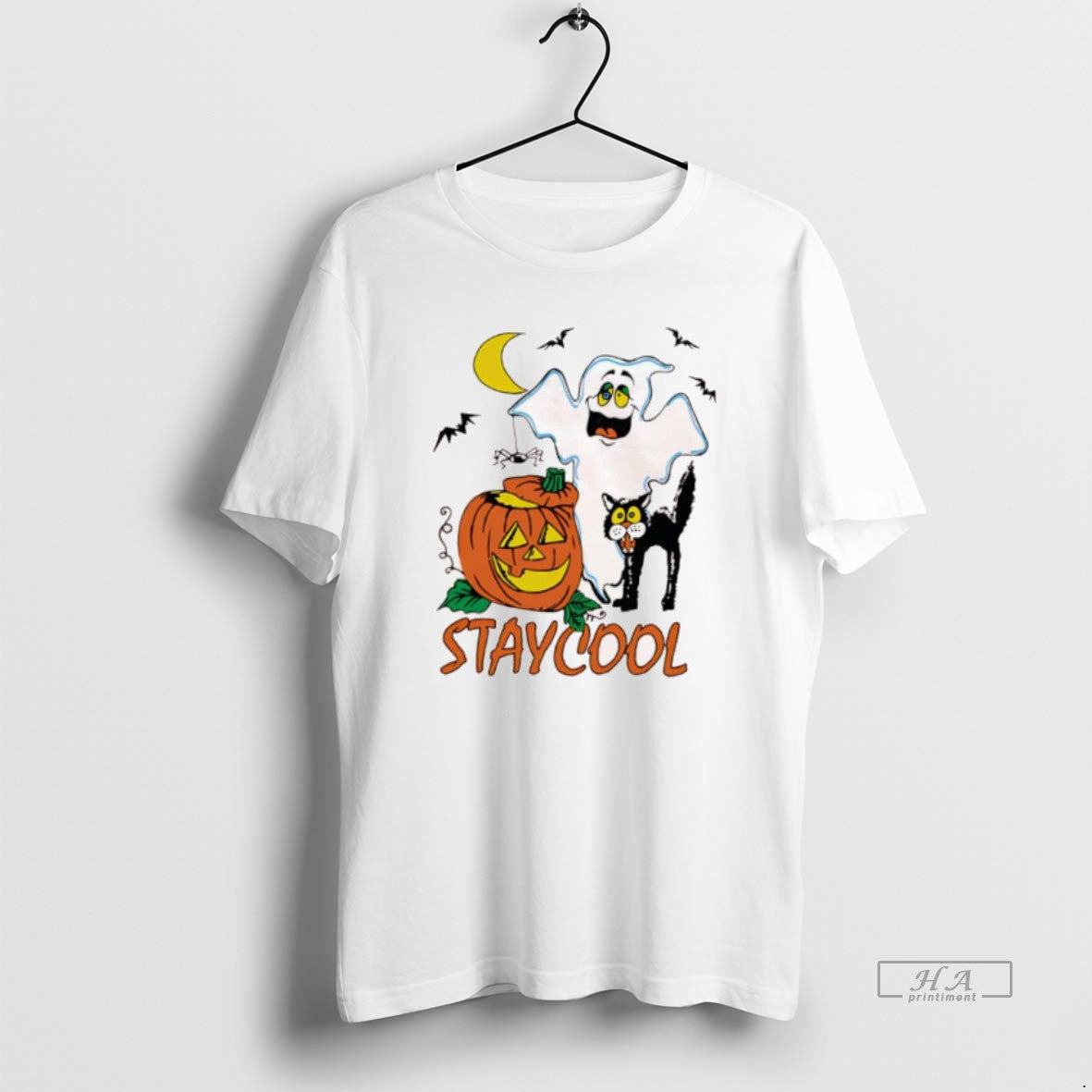 Official Halloween Items Ghost Pumpkin Black Cat Staycool