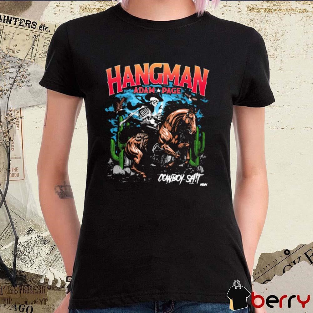 Hangman Adam Page Cowboy Sh!t Forever Skeleton AEW 2025 t-shirt