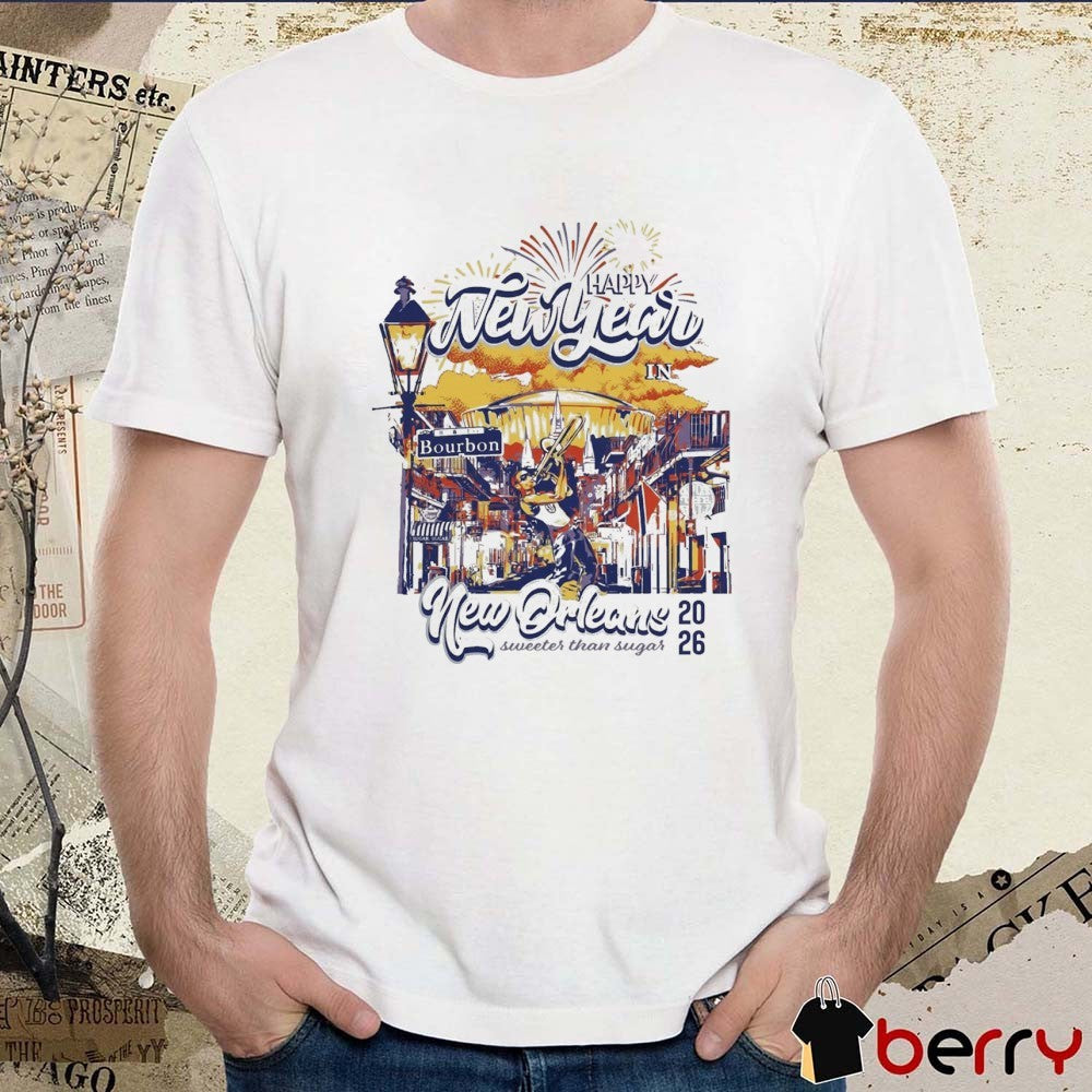 Happy New Year in New Orleans Sweeter Than Sugar 2026 t-shirt