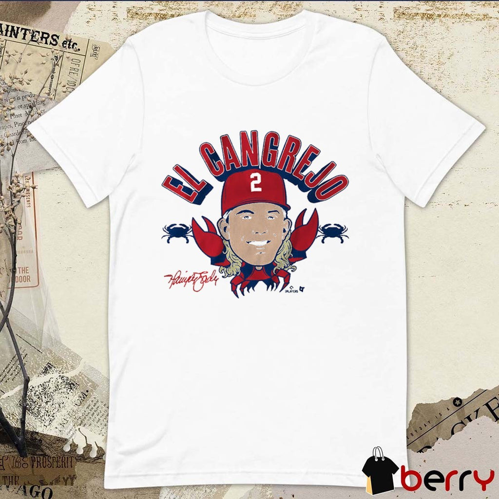 Harrison Bader El Cangrejo Philadelphia Phillies MLB Painting Signature t-shirt