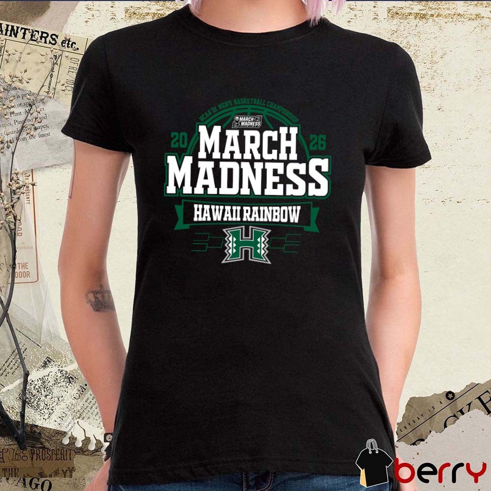 Hawaii Rainbow Warriors 2026 NCAA DI Men’s Basketball Championship March Madness Bound t-shirt