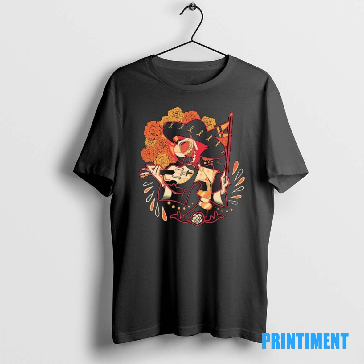 Official Hazbin Hotel Vassago Dia De Los Muertos Tee Sweater