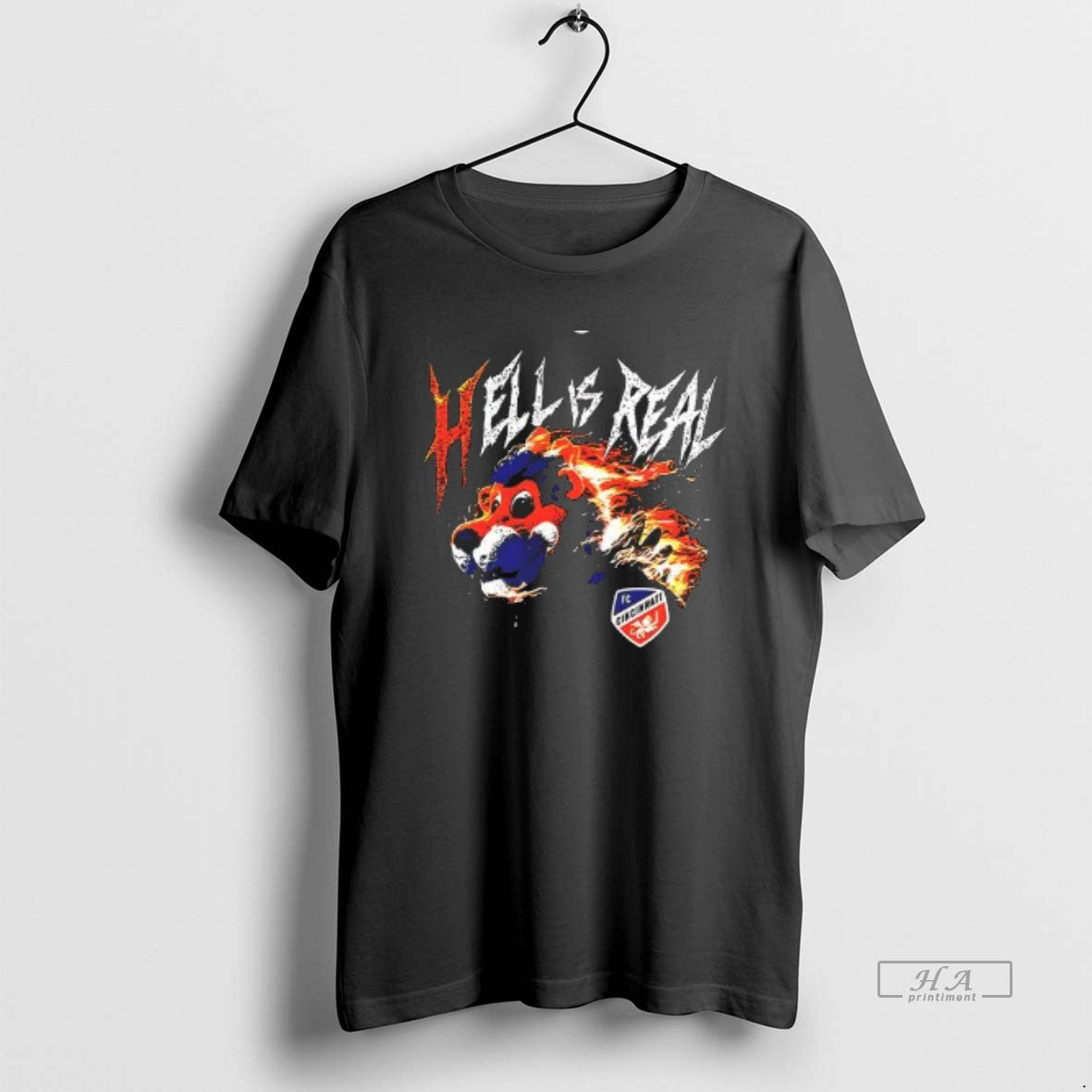 Official Hell Is Real Retro Flame Fc Cincinnati