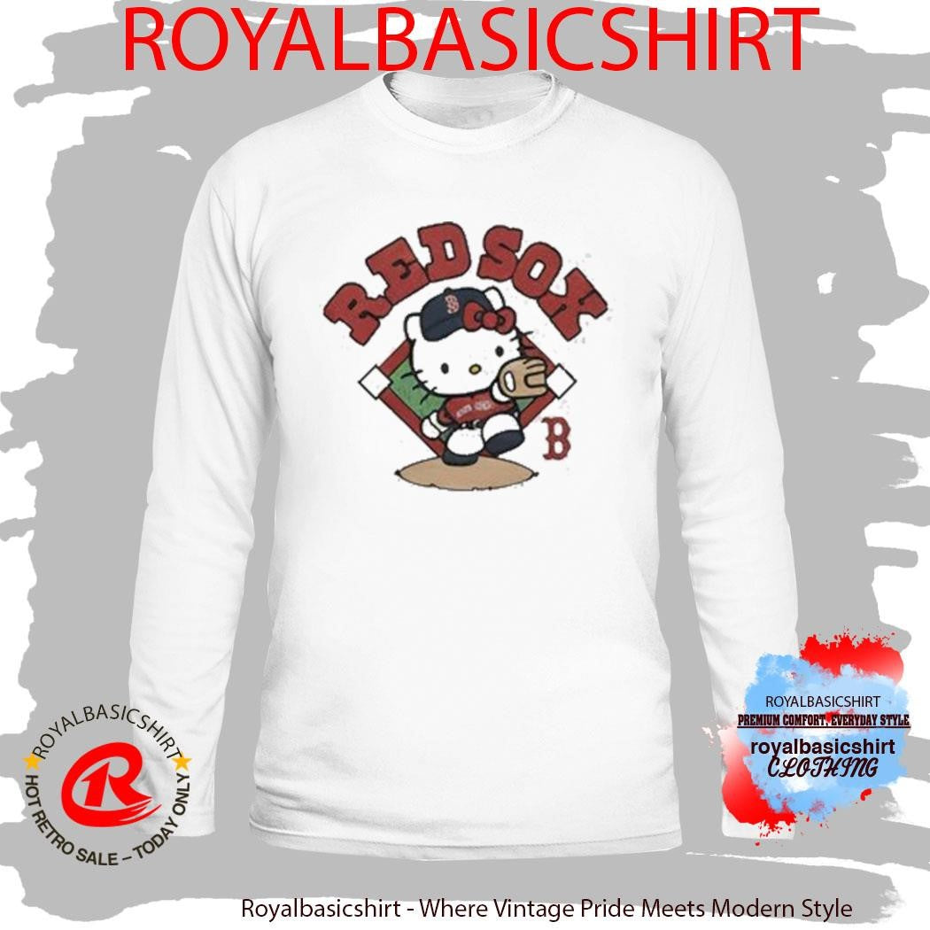 Hello Kitty x Boston Red Sox Swing Cartoon Shirt