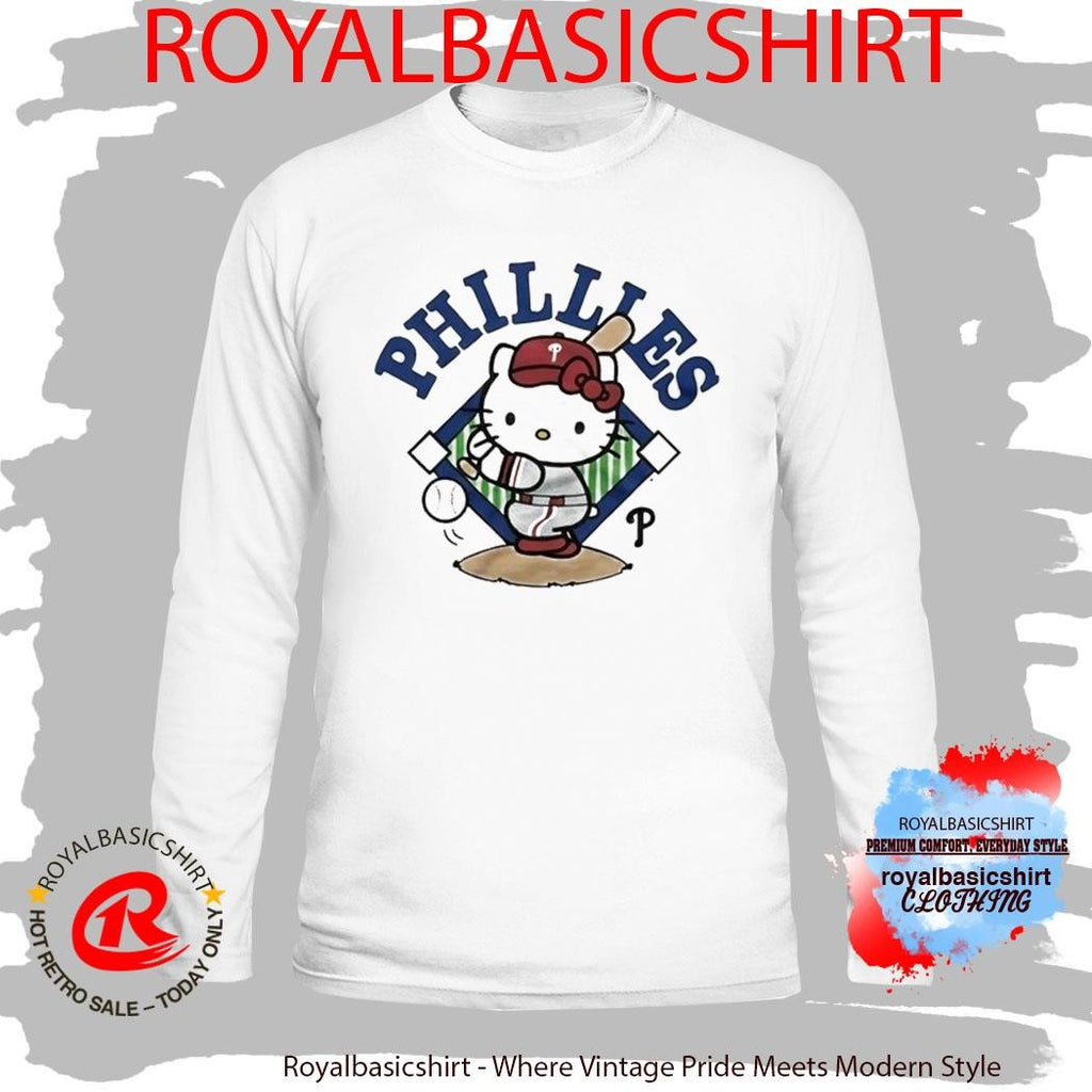 Hello Kitty x Philadelphia Phillies Swing Cartoon Shirt
