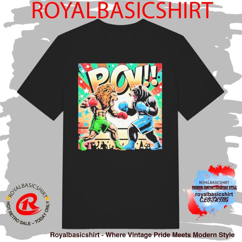 Hit Em Up Battle Of The Beast Lion Vs Bear Shirt