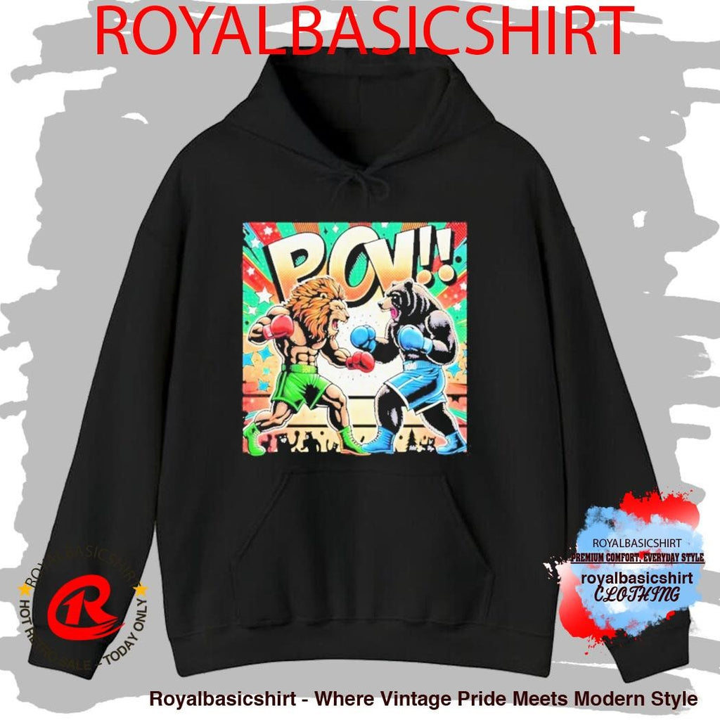 Hit Em Up Battle Of The Beast Lion Vs Bear Shirt