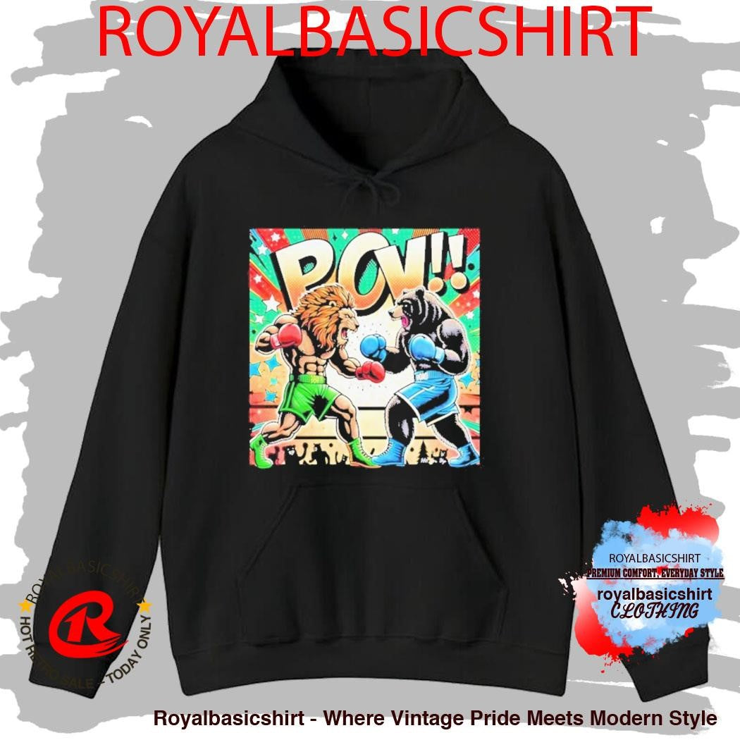 Hit Em Up Battle Of The Beast Lion Vs Bear Shirt