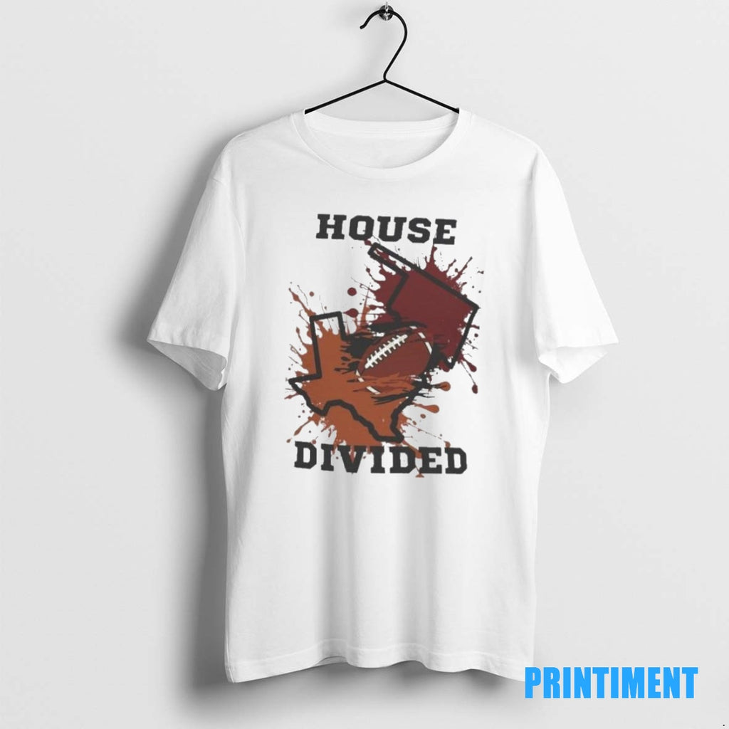 Official House Divided Texas Vs Oklahoma Rivalry 2025 Tee Sweater