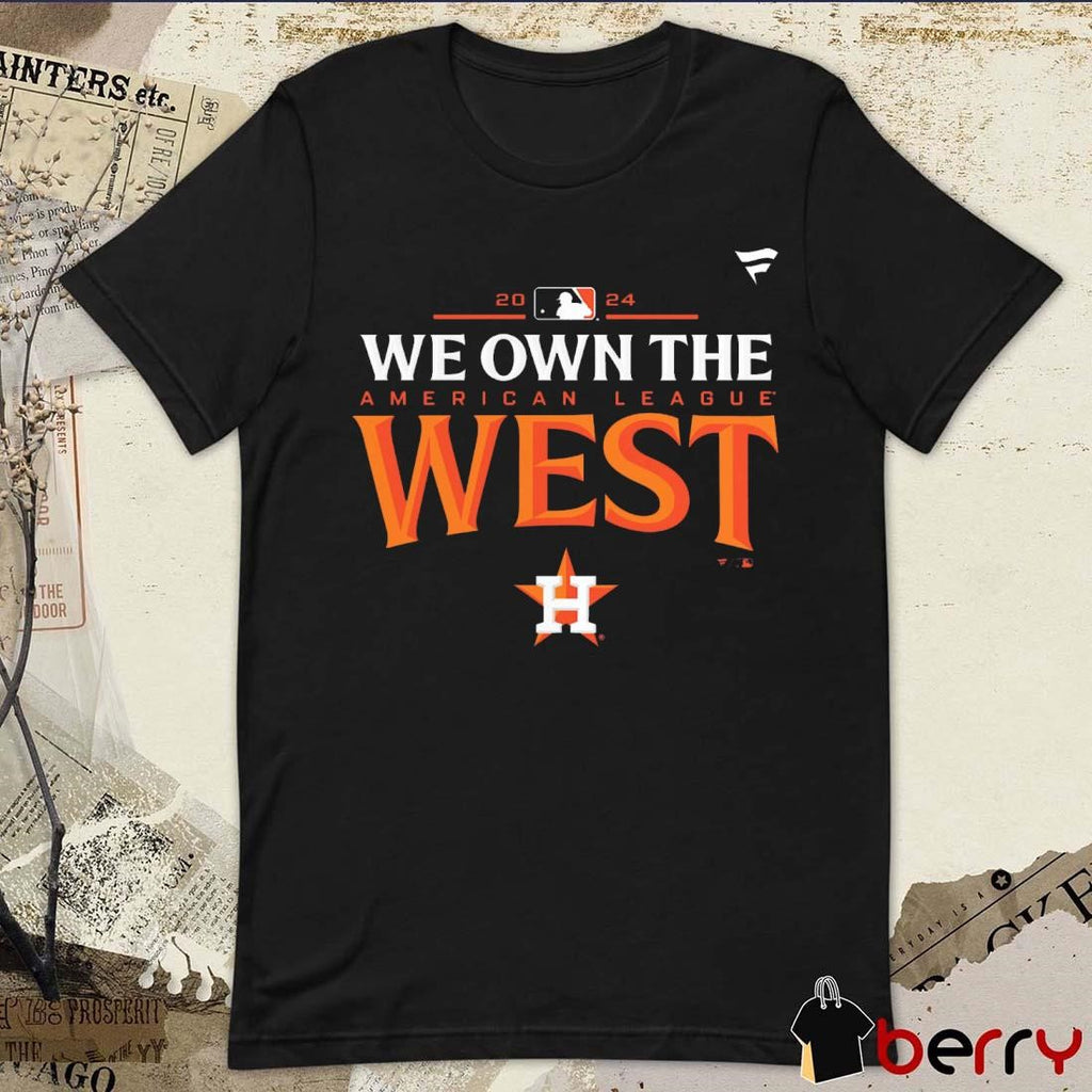 Houston Astros 2024 AL American League West Division Champions Locker Room t-shirt