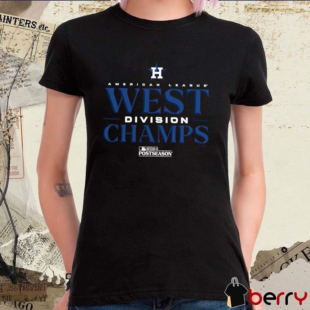 Houston Astros American League 2024 AL West Division Champions Postseason Locker Room t-shirt