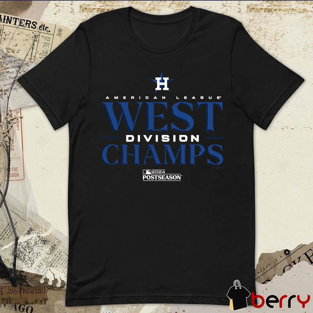 Houston Astros American League 2024 AL West Division Champions Postseason Locker Room t-shirt