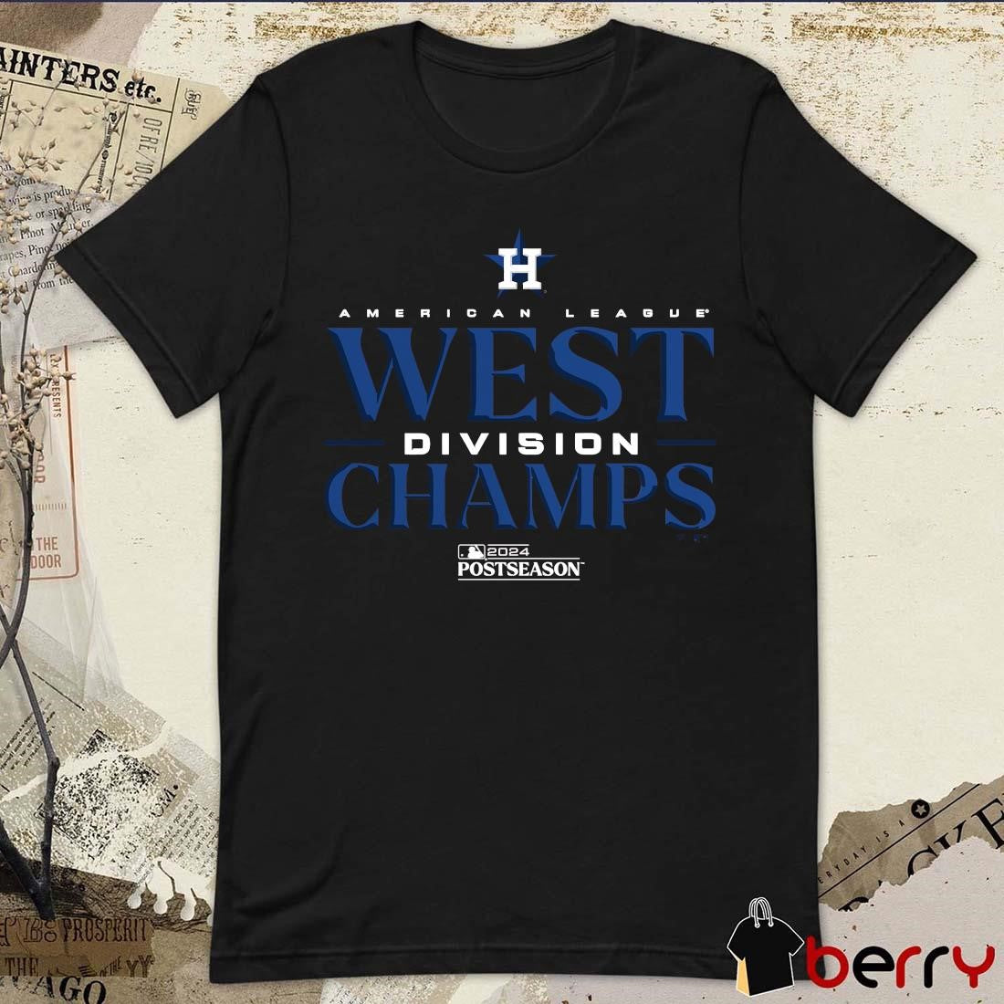 Houston Astros American League 2024 AL West Division Champions Postseason Locker Room t-shirt