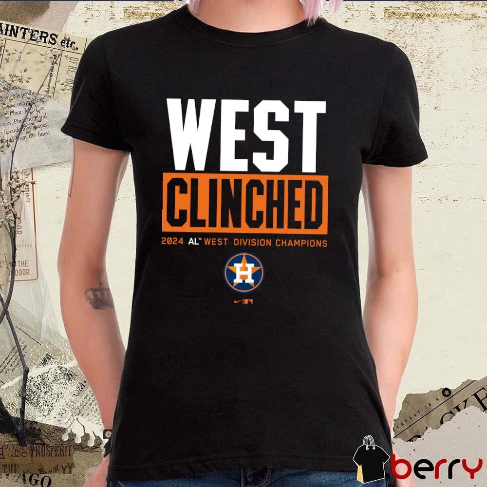 Houston Astros Central Clinched 2024 AL Central Division Champions t-shirt