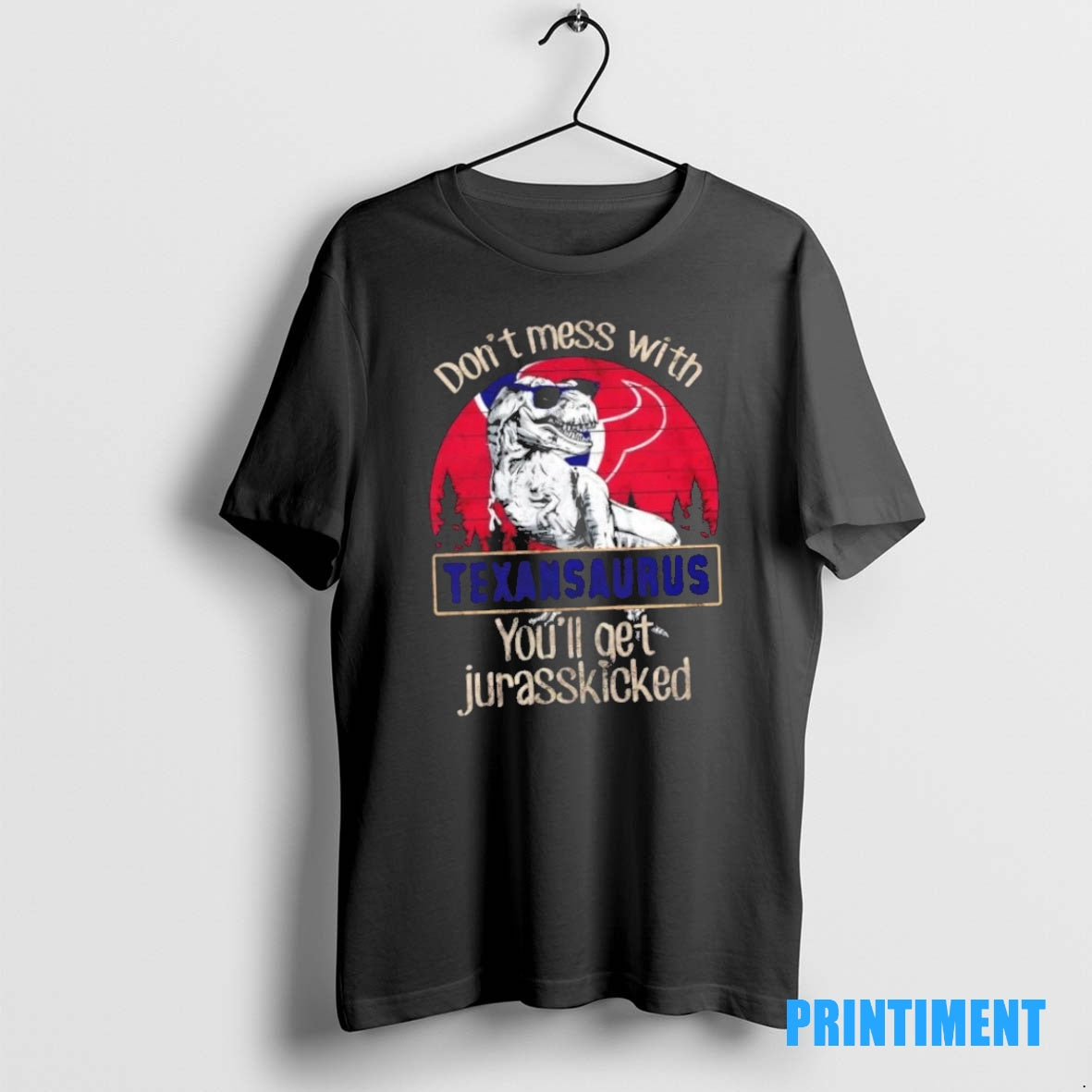 Official Houston Texans Dont Mess With Texansaurus Youll Get Jurasskicked Tee Sweater