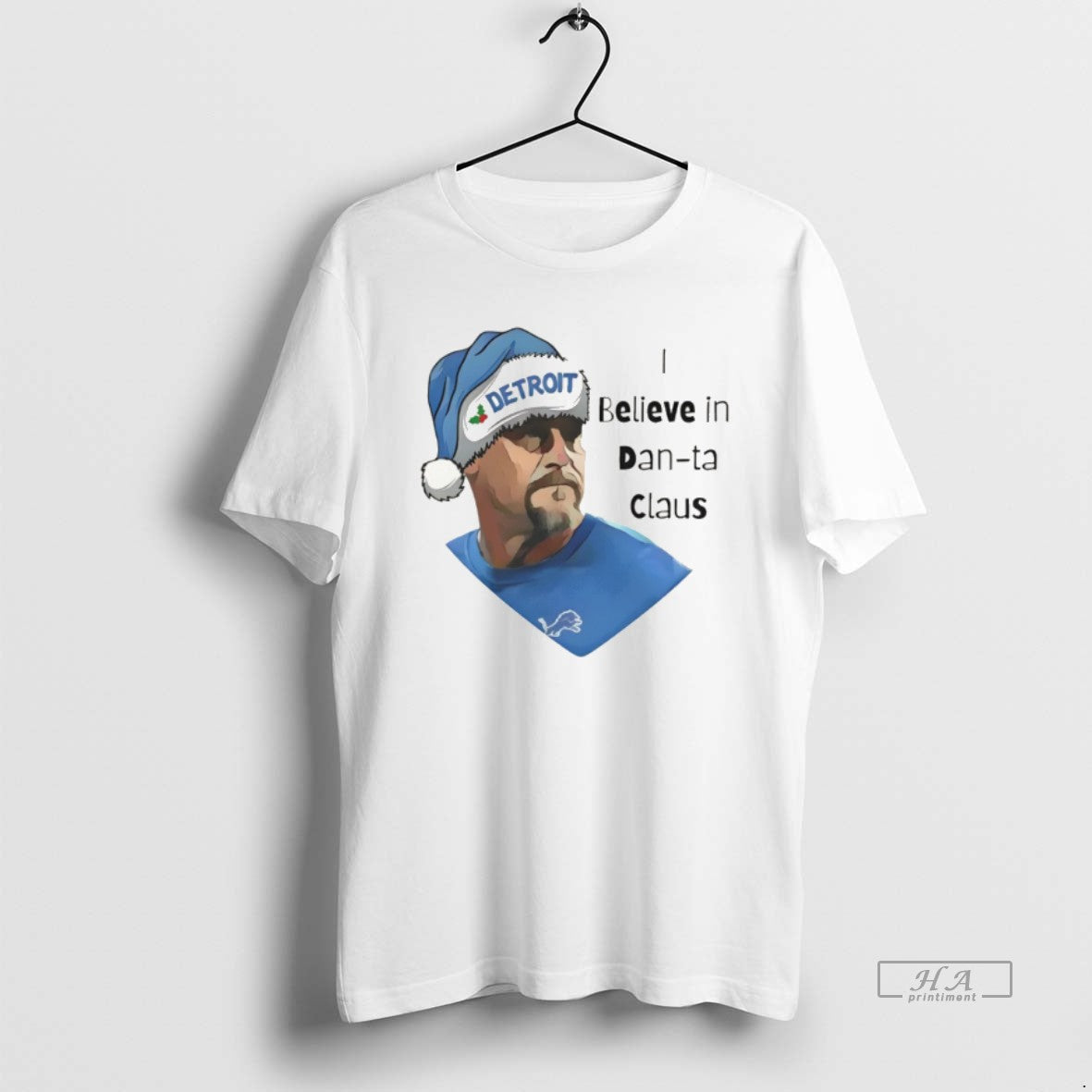 Official I Believe In Dan Ta Claus Dan Campbell Detroit Lions Football Christmas 2025