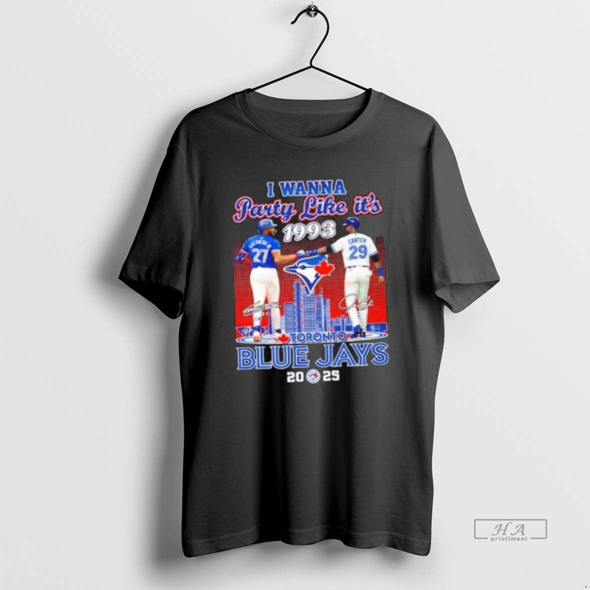 Official I Wanna Party Like It 1993 Guerrero Jr X Carter Toronto Blue Jays Baseball