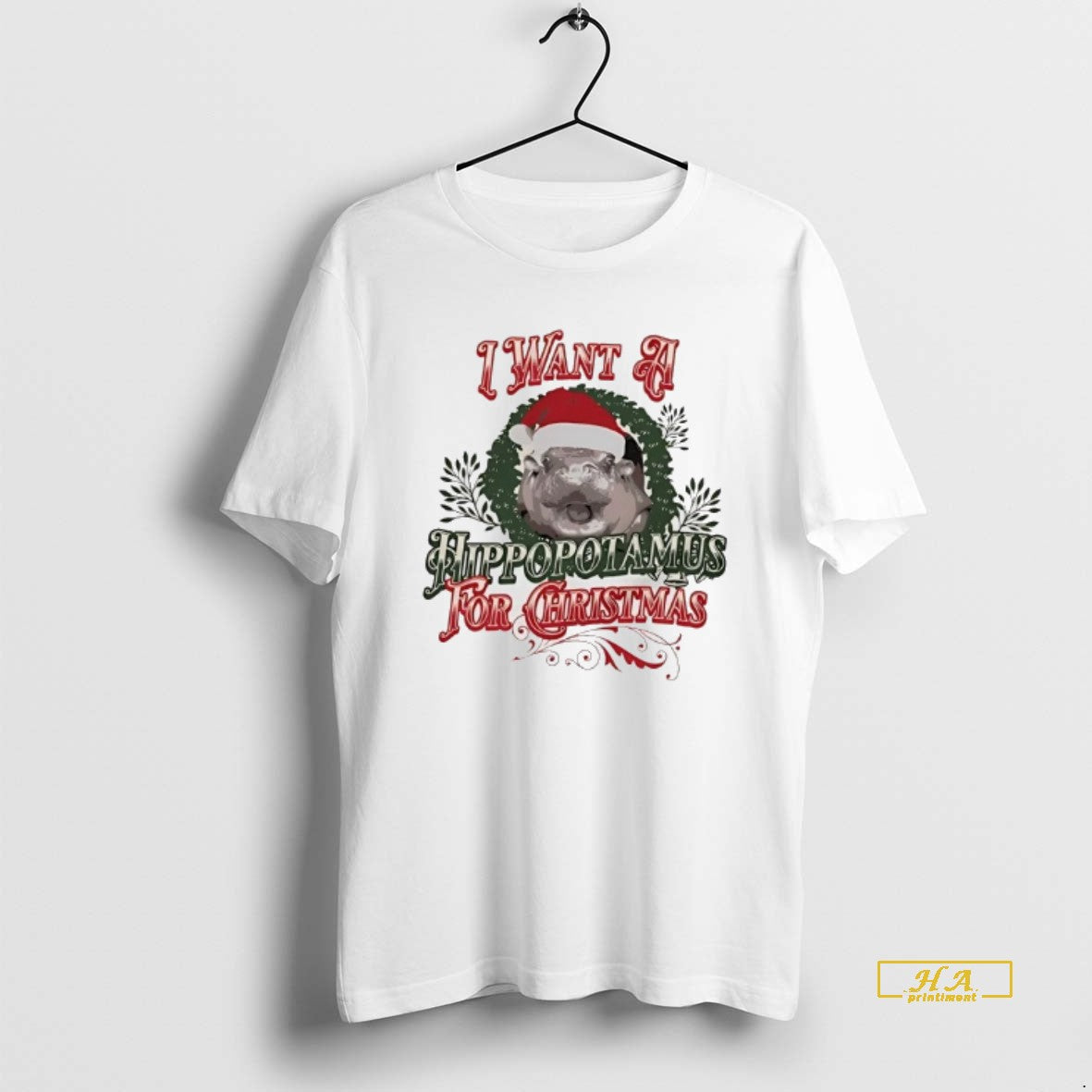 Official I Want A Hippopotamus Wreath For Christmas