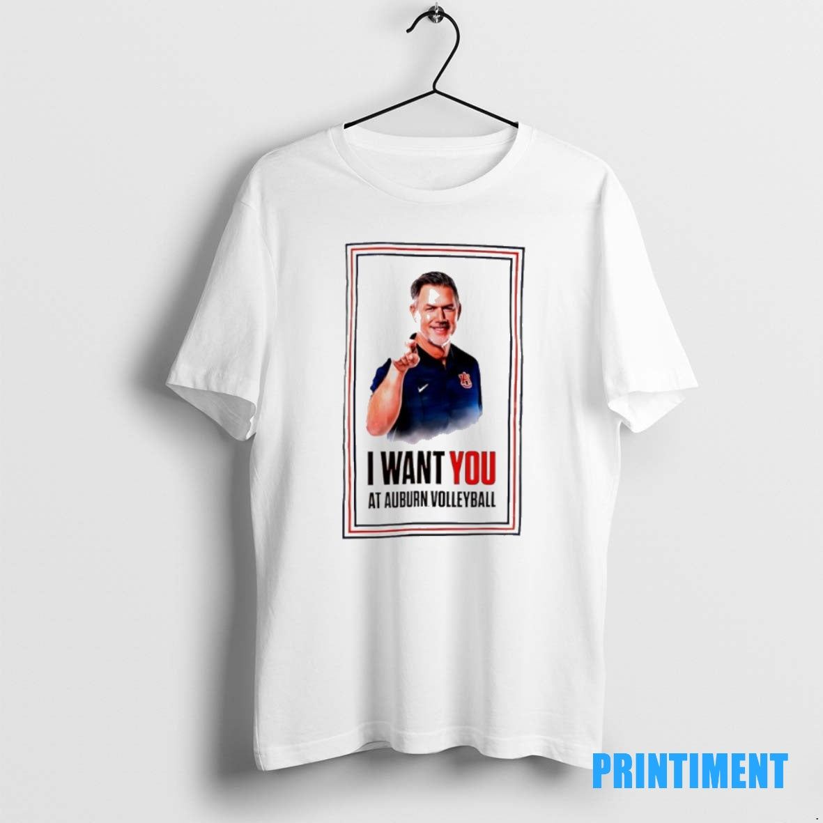 Official I Want You At Auburn Volleyball Coach Tee Sweater