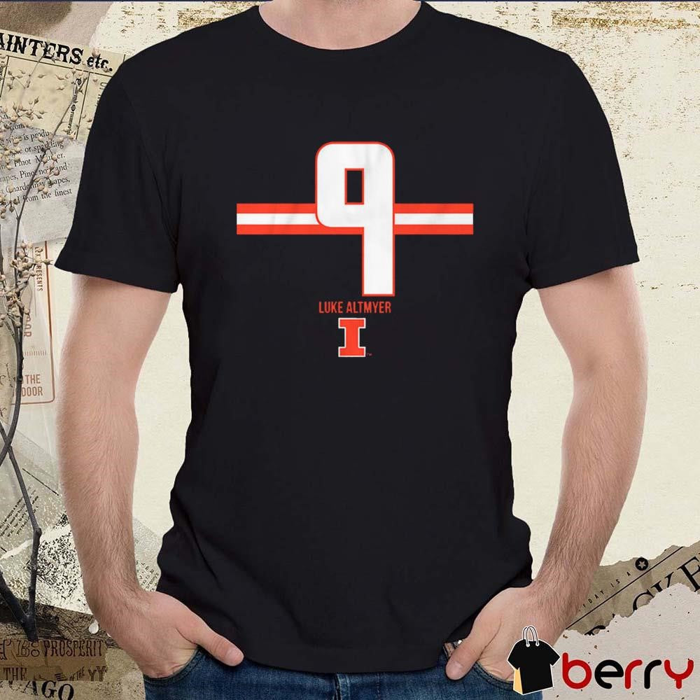Illinois Fighting Illini Football Luke Altmyer Number Stripe t-shirt