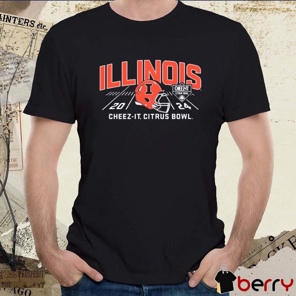 Illinois Fighting Illini Helmet 2024 Cheez-It Citrus Bowl t-shirt