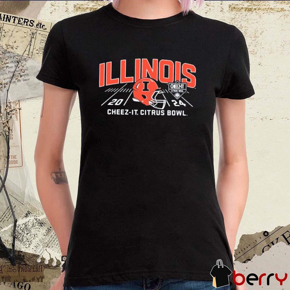 Illinois Fighting Illini Helmet 2024 Cheez-It Citrus Bowl t-shirt