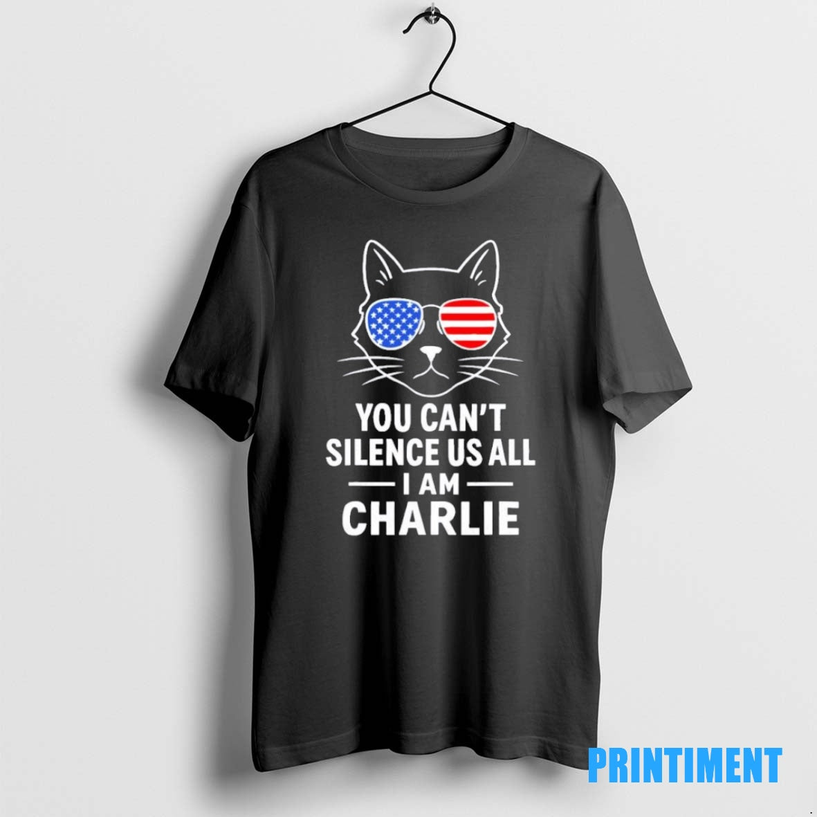 Official Im Charlie Kirk You Cant Silence Us All Cat Tee Sweater
