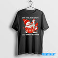 Official Im Fine This Is Fine Just Having Meltdow Cute Tee Sweater