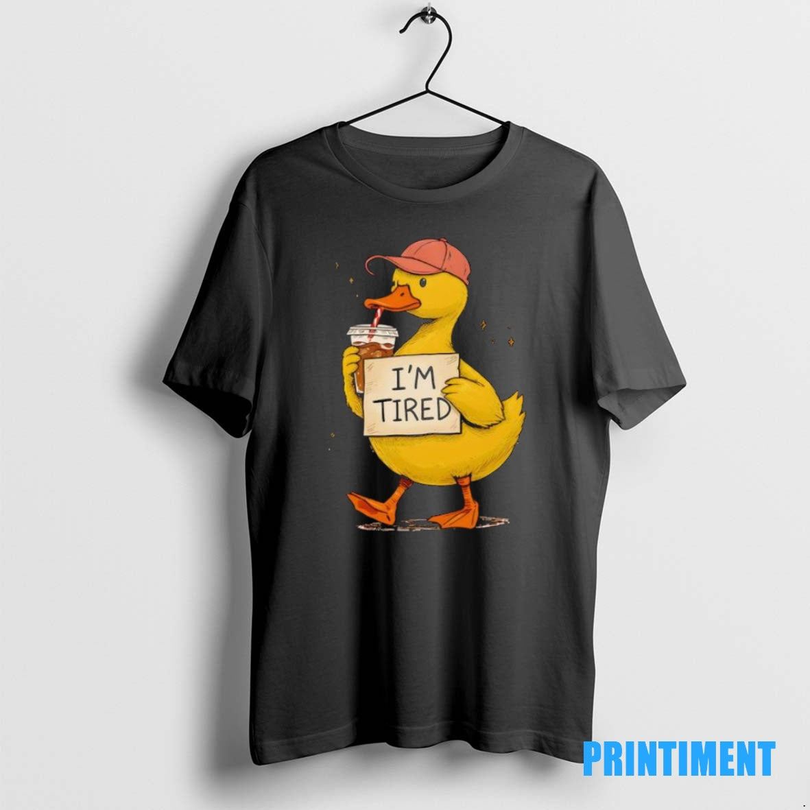 Official Im Tired Duck Drinking Coffee Tee Sweater