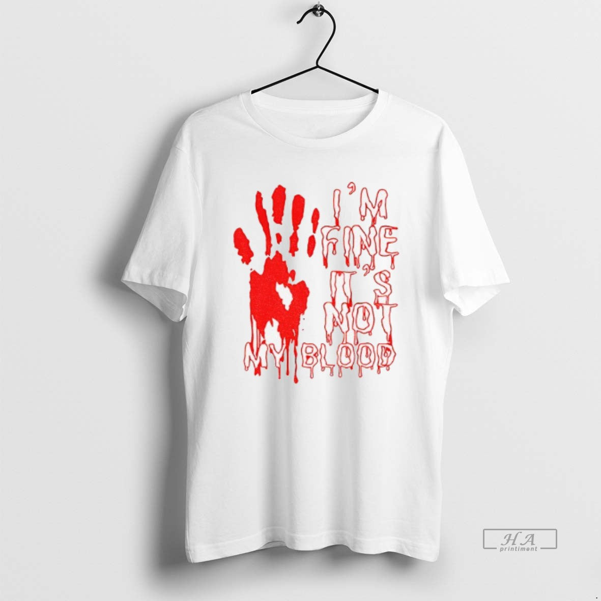 Official Im Fine Is Not My Blood Halloween