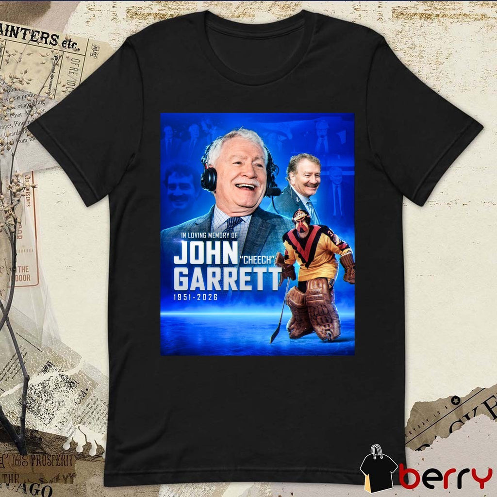 In Loving Memory Of John Cheech Garrett 1951 – 2026 Vancouver Canucks Poster t-shirt