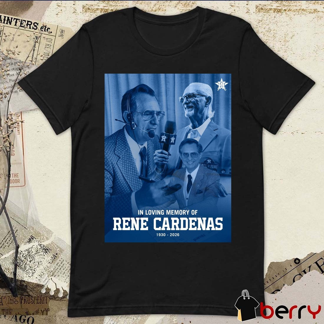 In Loving Memory Of Rene Cardenas 1930 – 2026 Houston Astros Poster t-shirt