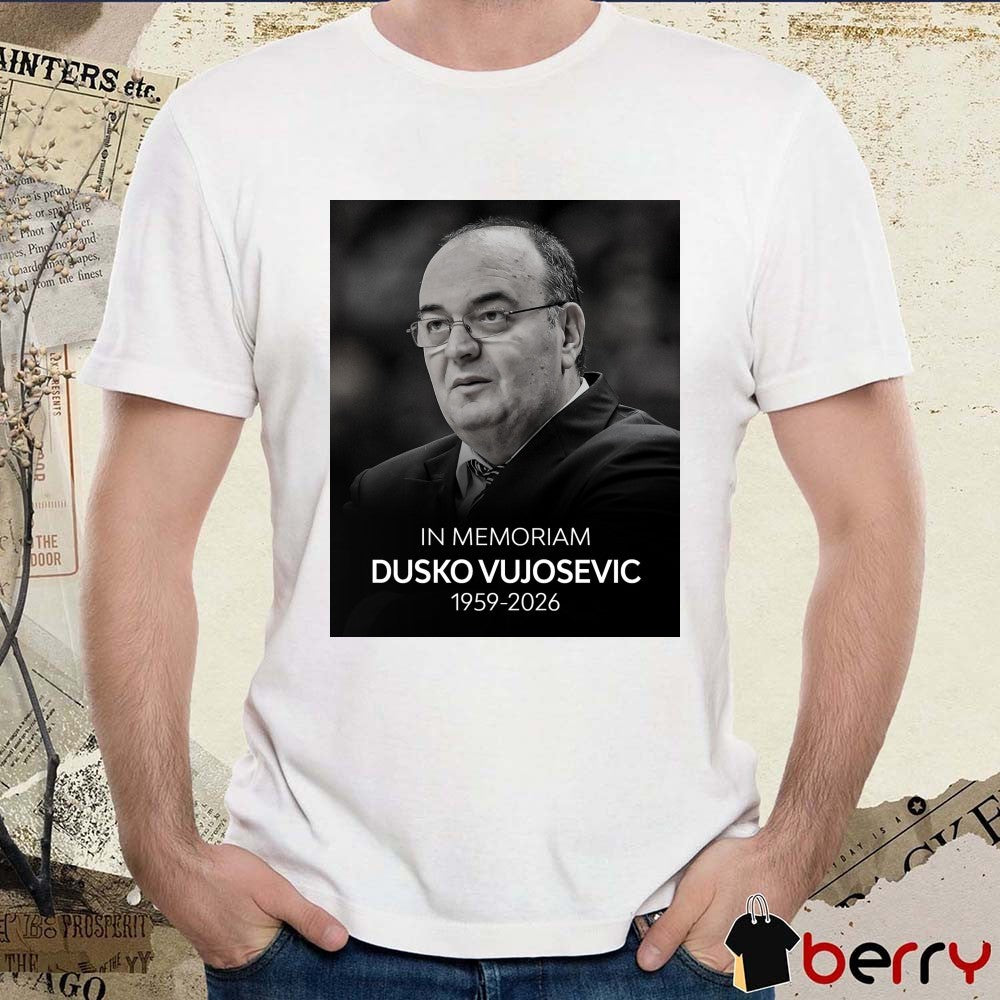 In Memoriam Dusko Vujosevic 1959-2026 Euro League t-shirt
