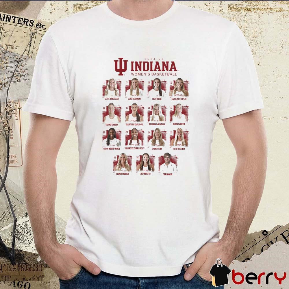 Indiana Women’s Basketball Floating Heads 2024-25 t-shirt