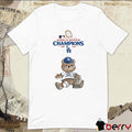 Infant Los Angeles Dodgers Tiny Turnip MLB 2024 World Series Champions Teddy t-shirt