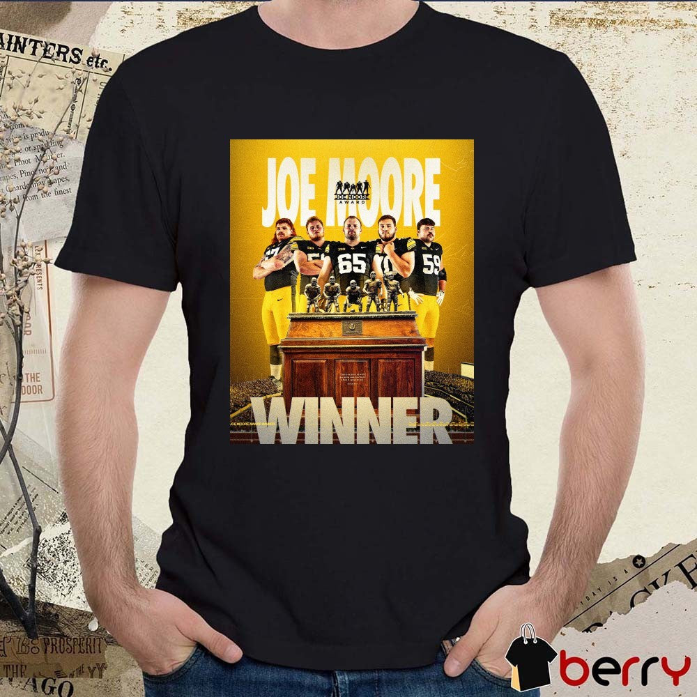 Iowa Hawkeyes Football 2025 Joe Moore Award Winner Poster t-shirt