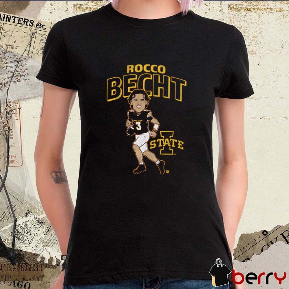 Iowa State Cyclones Football Rocco Becht Caricature NCAA 2025 t-shirt