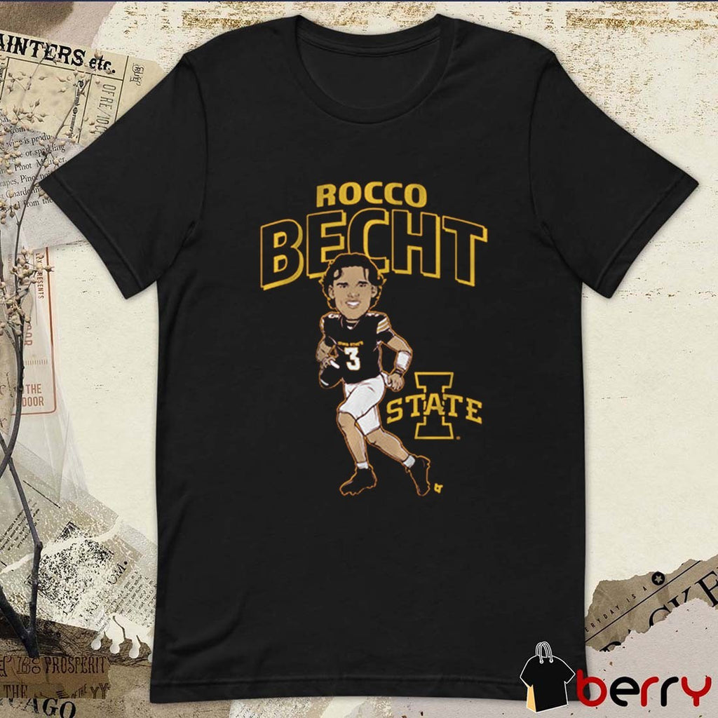 Iowa State Cyclones Football Rocco Becht Caricature NCAA 2025 t-shirt