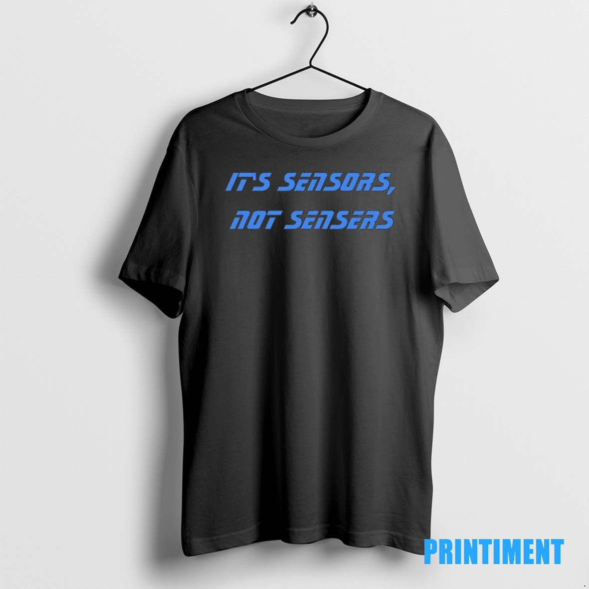 Official Its Sensors Not Sensers Black Tee Sweater