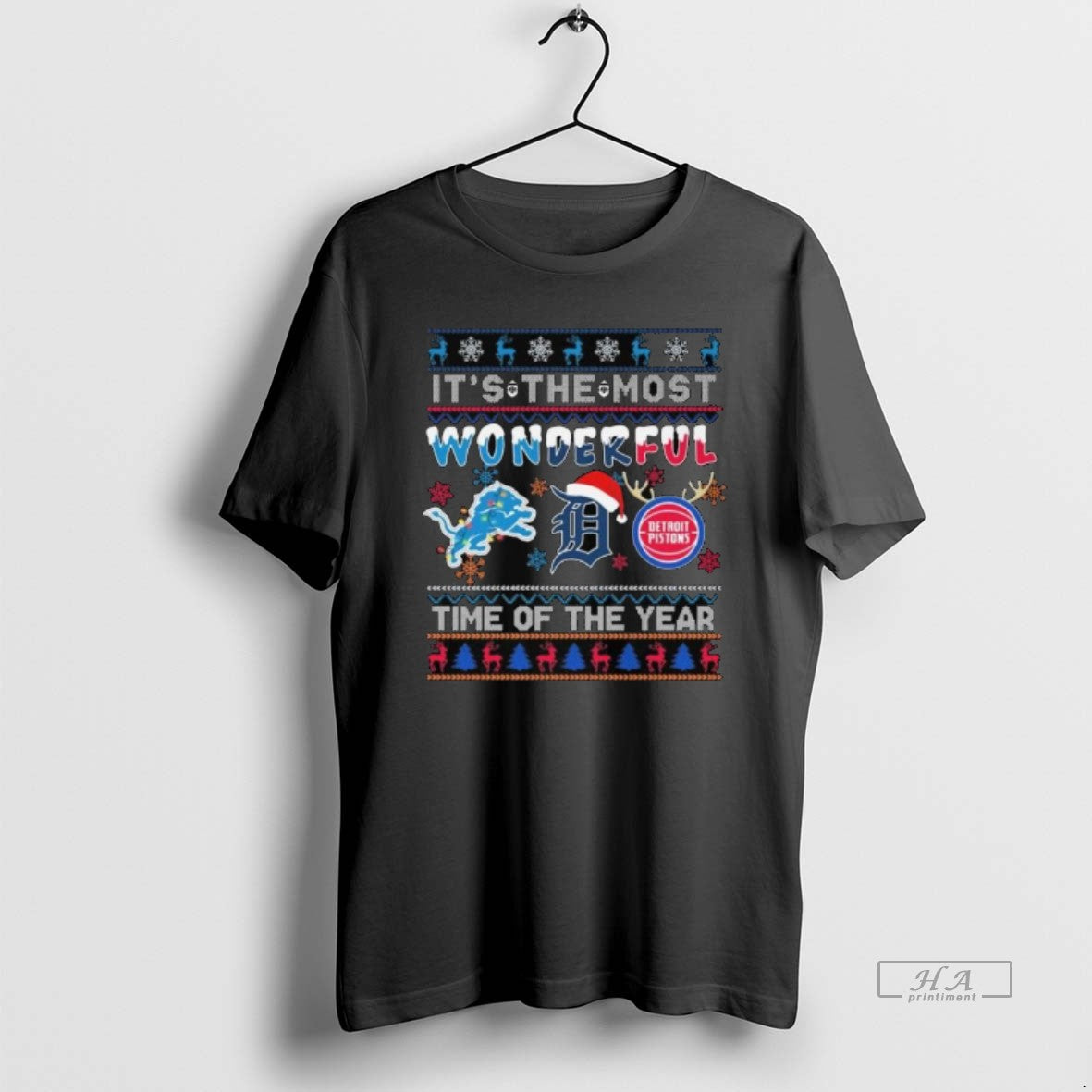 Official Its The Most Wonderful Detroit Lions Detroit Tigers And Detroit Pistons Time Of The