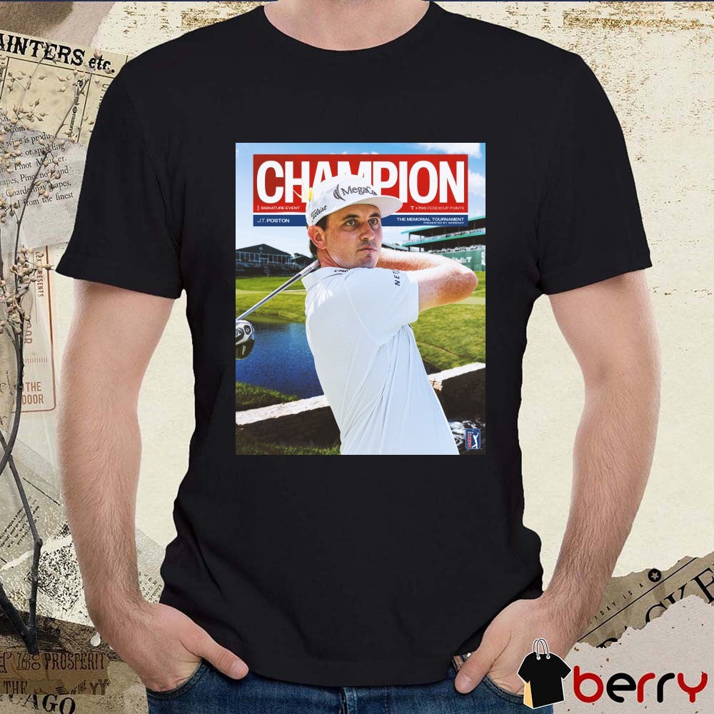 J.T. Poston Champion 2026 The Memorial Tournament PGA Tour Poster t-shirt