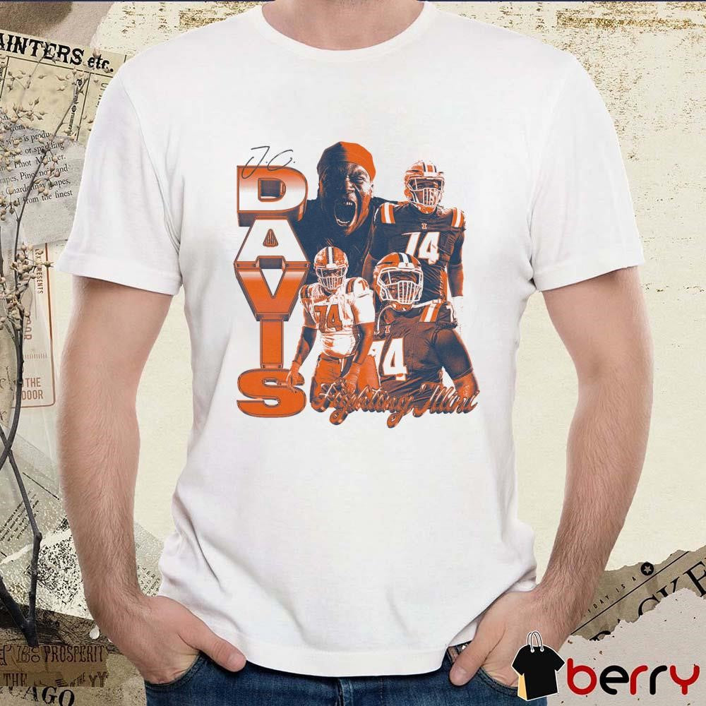 JC Davis Illinois Fighting Illini Week 6 Graphic Signature t-shirt