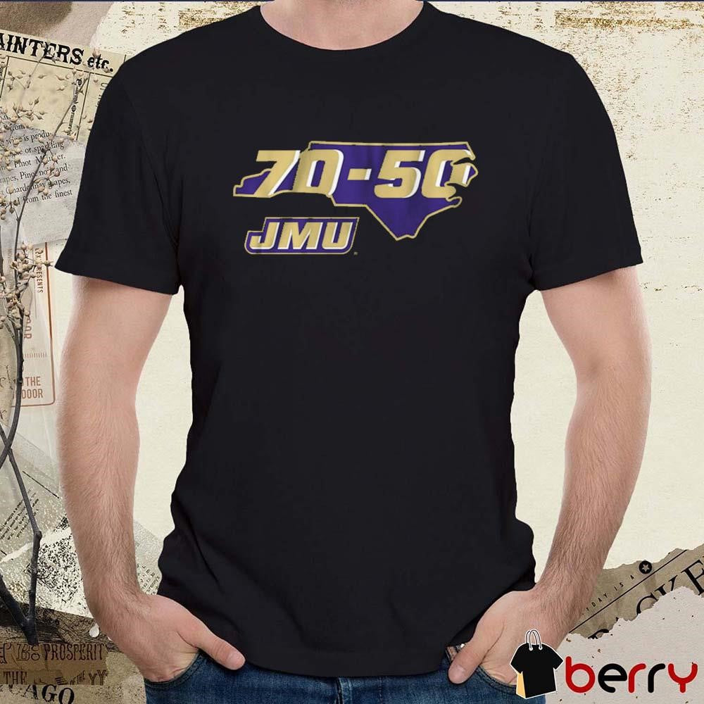 JMU James Madison Dukes Football 70-50 t-shirt