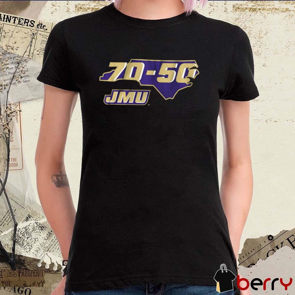 JMU James Madison Dukes Football 70-50 t-shirt